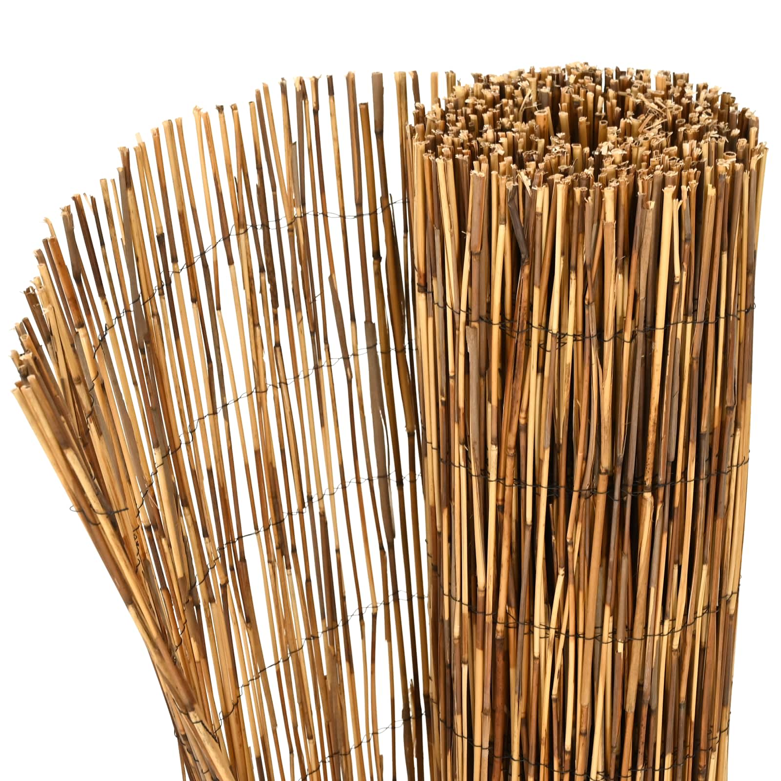 Vrtna Ograda Karbonizirano 500 x 100 cm Trska