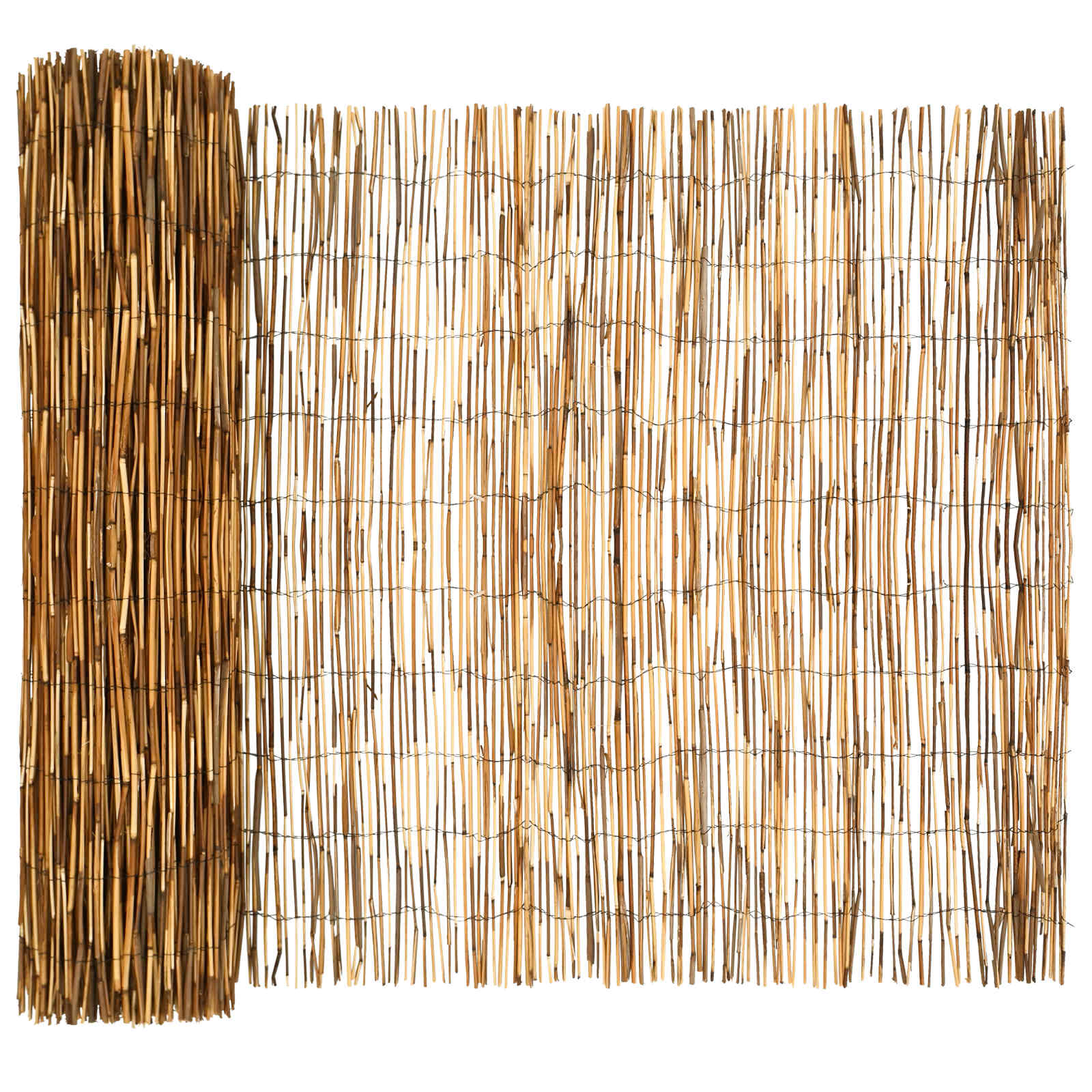 Vrtna Ograda Karbonizirano 500 x 100 cm Trska