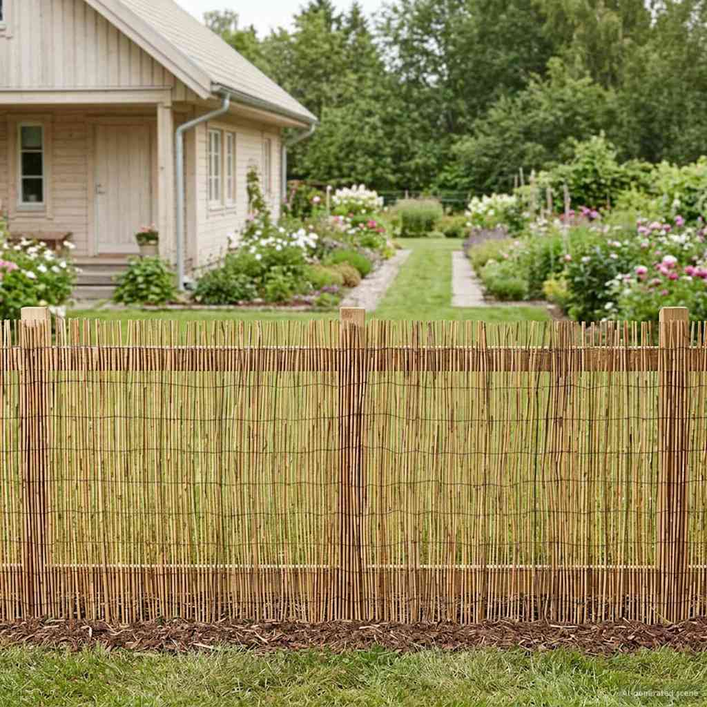 Vrtna Ograda Karbonizirano 300 x 100 cm Trska