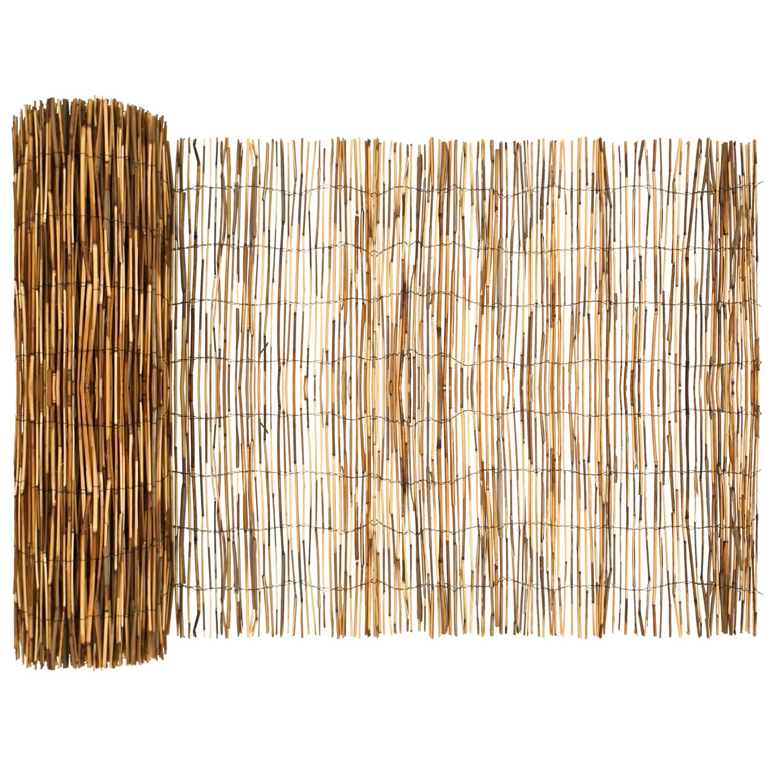 Vrtna Ograda Karbonizirano 500 x 80 cm Trska