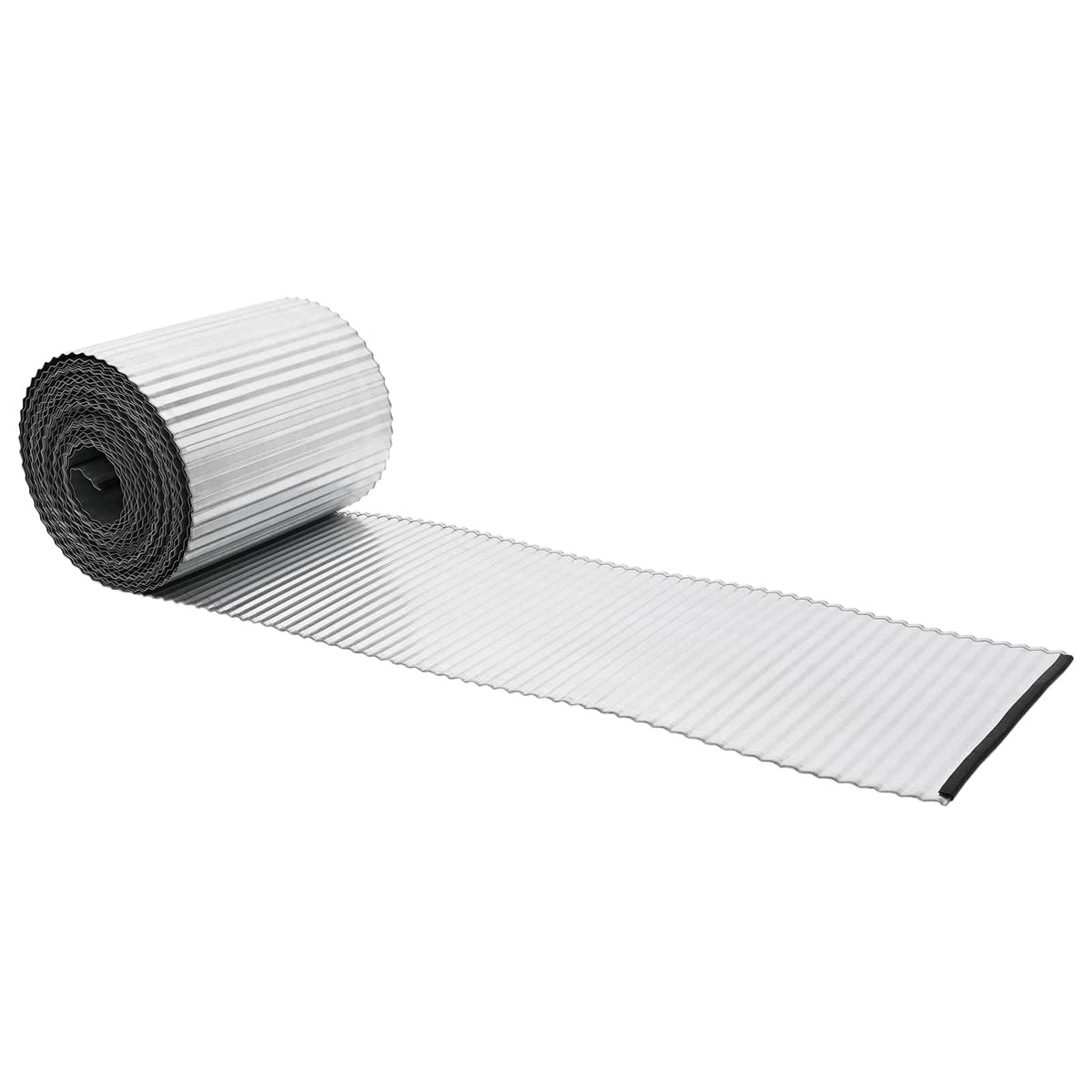 Ograda oko Travnjaka 20 m x 25 cm Pocinčani čelik Srebrna