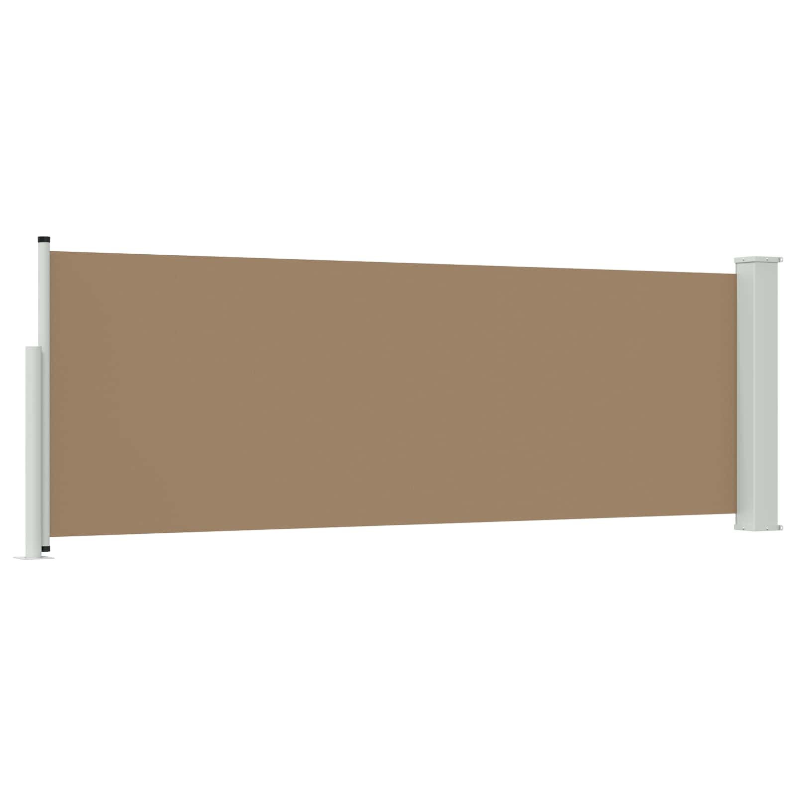 Retraktabilna bočna tende Sivosmeđa 300 x 100 cm Poliester