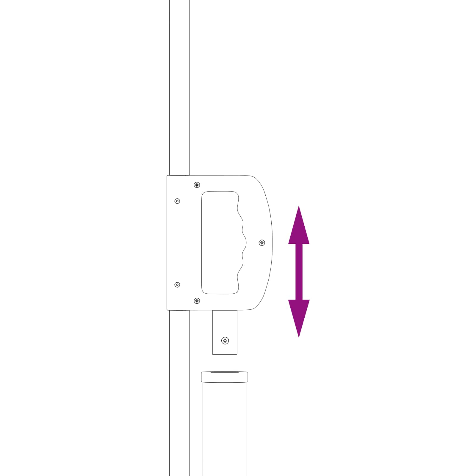 Retraktabilna bočna tende Pijesak 300 x 160 cm Poliester