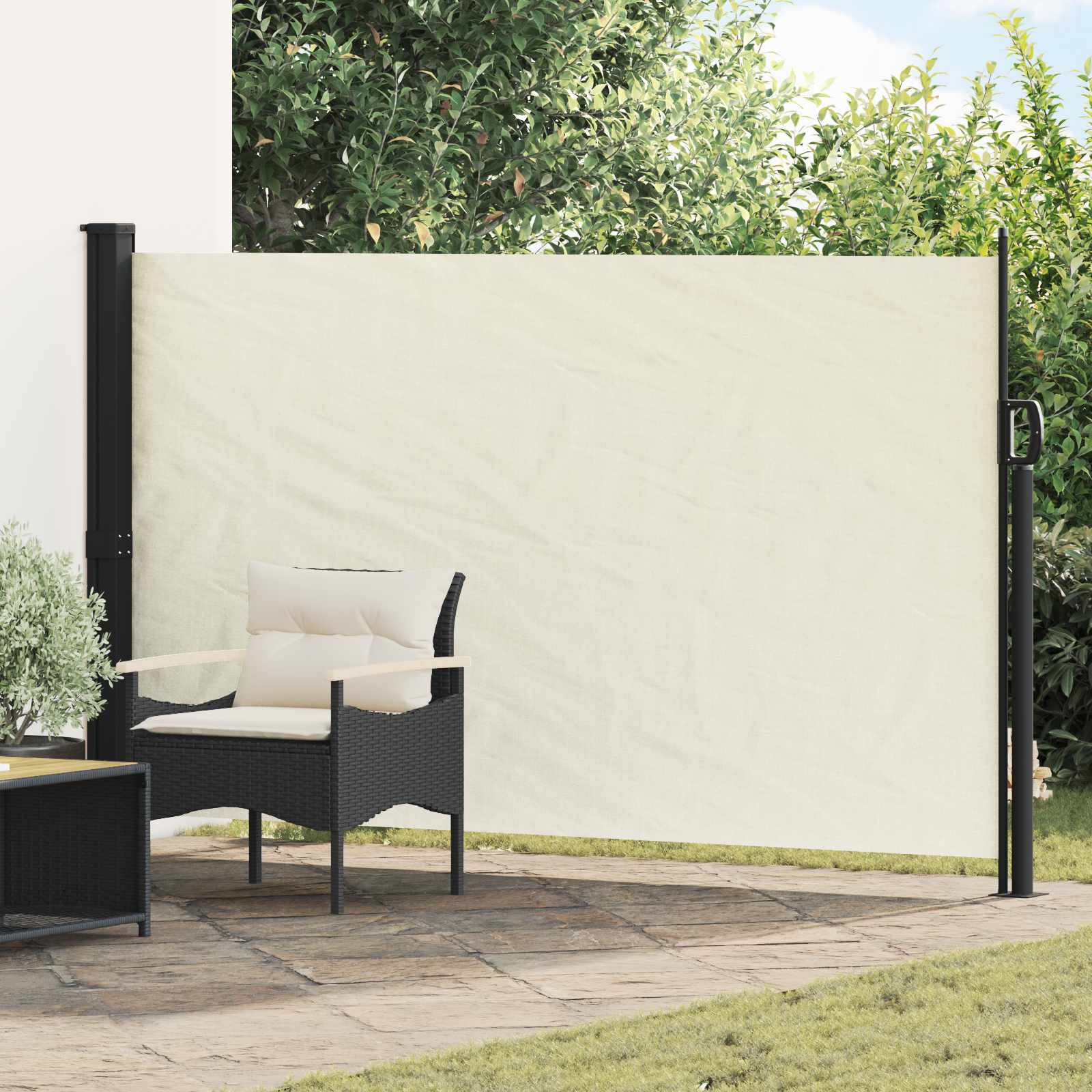 Retraktabilna bočna tende Krem 300 x 170 cm Poliester