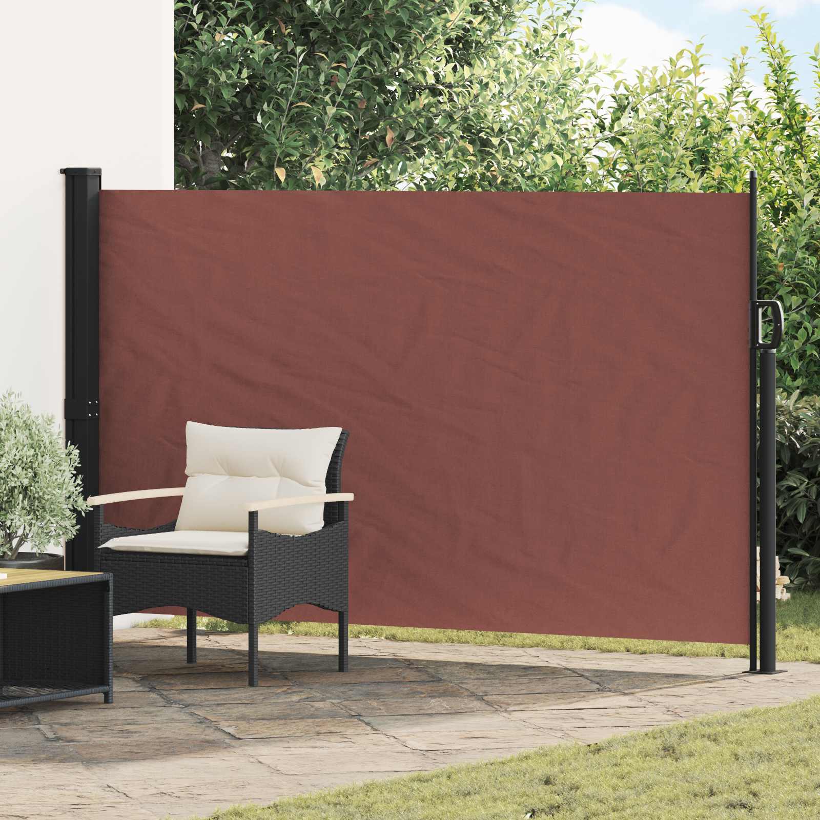 Retraktabilna bočna tende Smeđa 300 x 170 cm Poliester