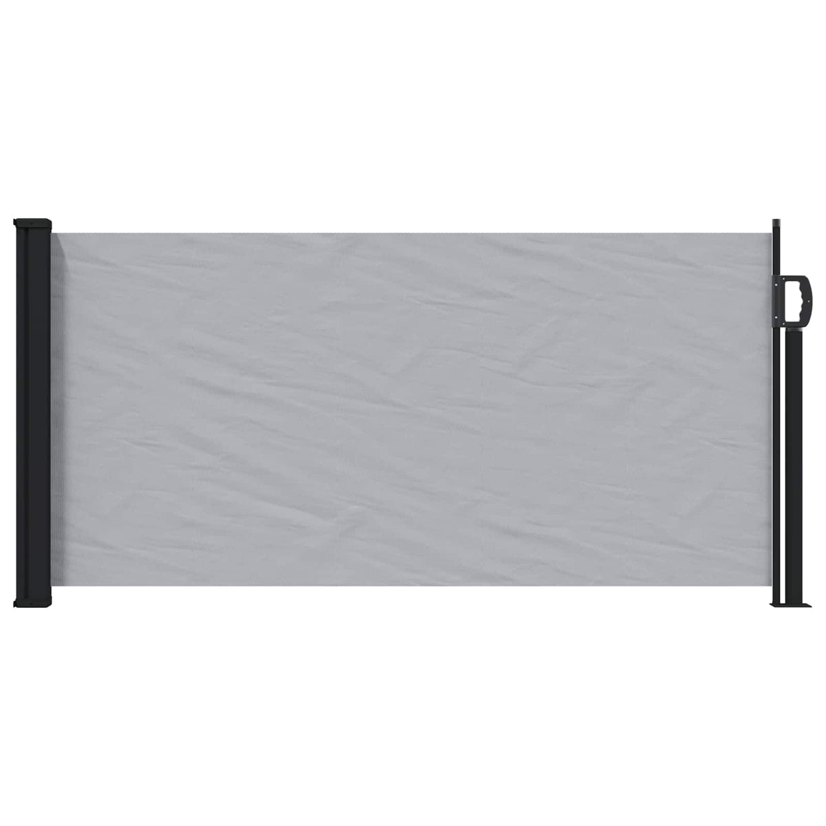 Retraktabilna bočna tende Siva 500 x 100 cm Poliester