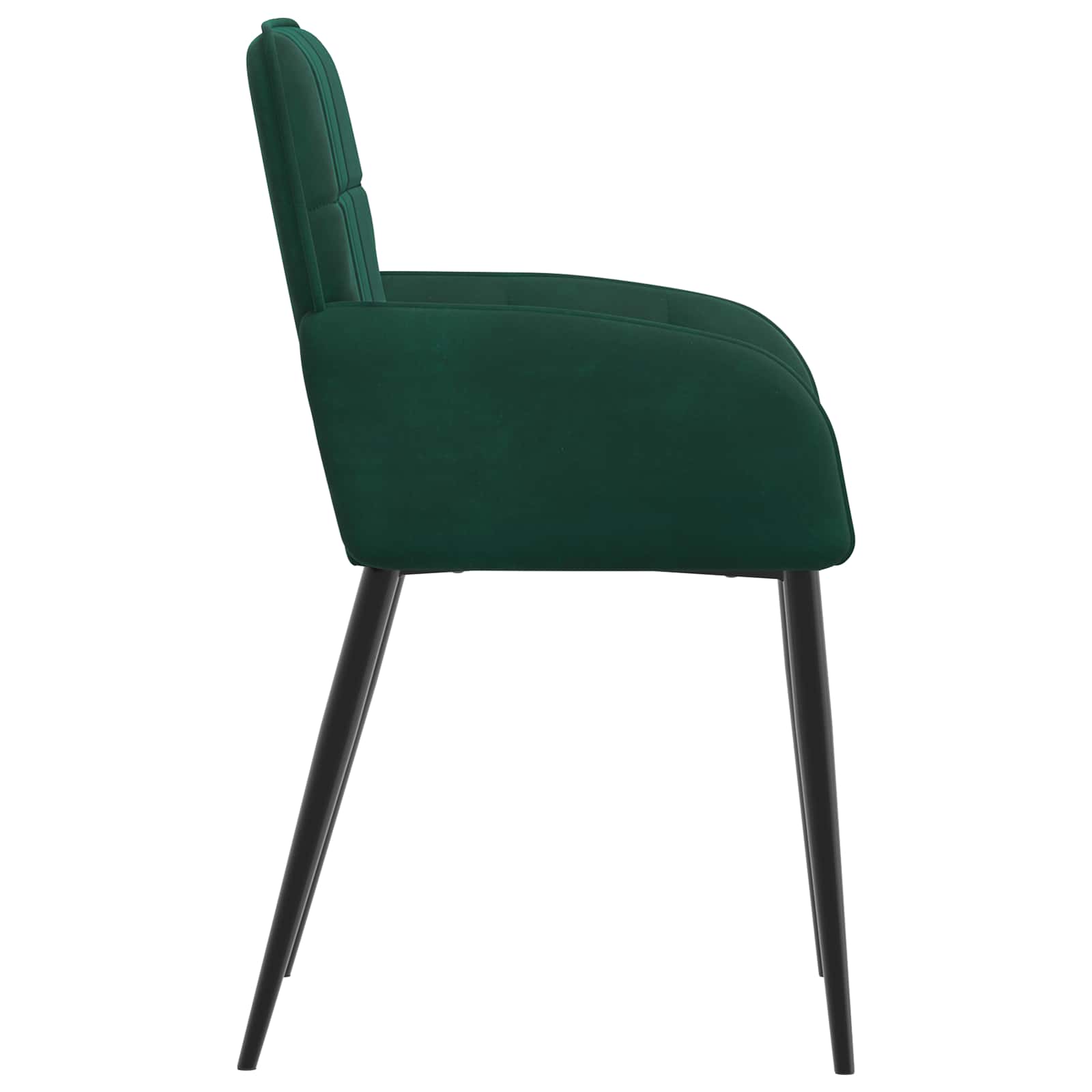 Trpezarijske stolice 4 pcs Baršun Tamnozelena 57 x 50 x 85 cm