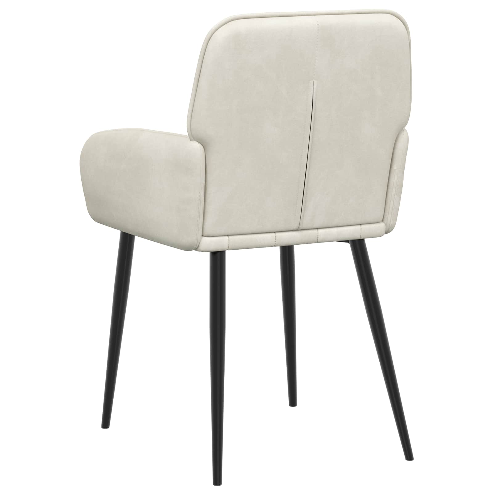 Trpezarijske stolice 4 pcs Baršun Krem 57 x 50 x 85 cm