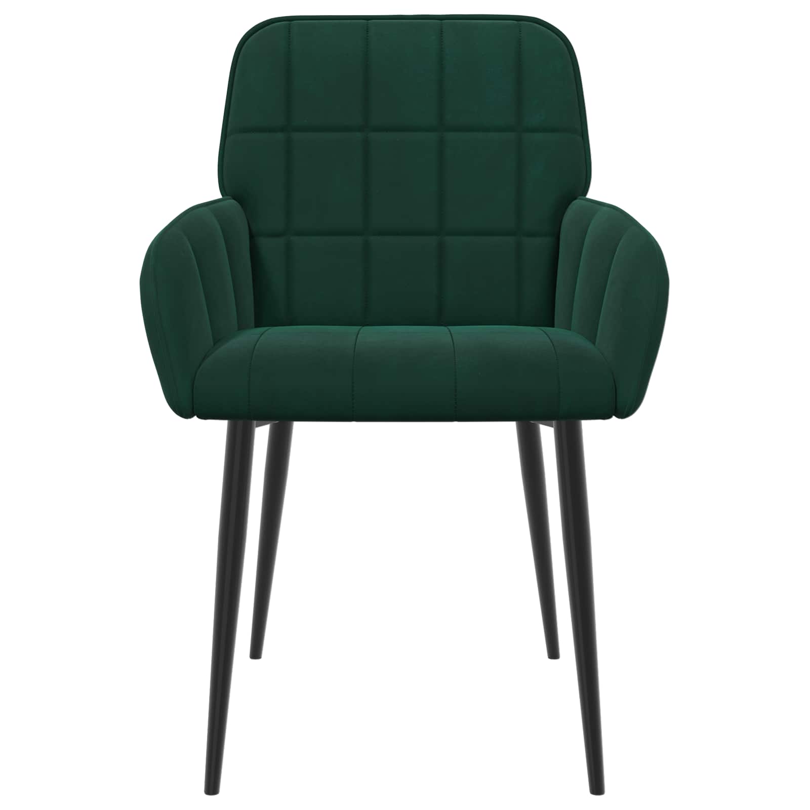 Trpezarijske stolice 6 pcs Baršun Tamnozelena 57 x 50 x 85 cm