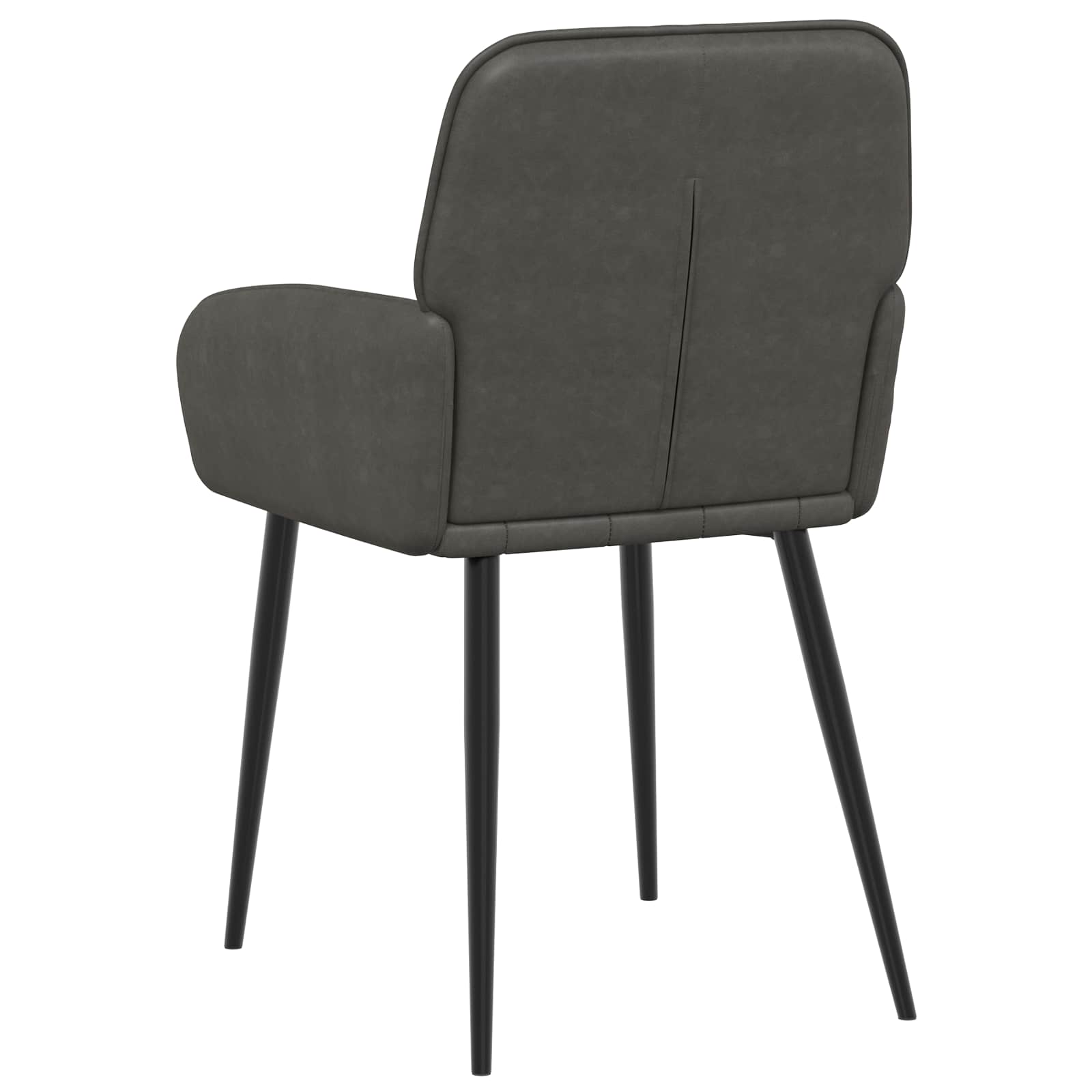 Trpezarijske stolice 4 pcs Umjetna koža Crna 57 x 50 x 85 cm