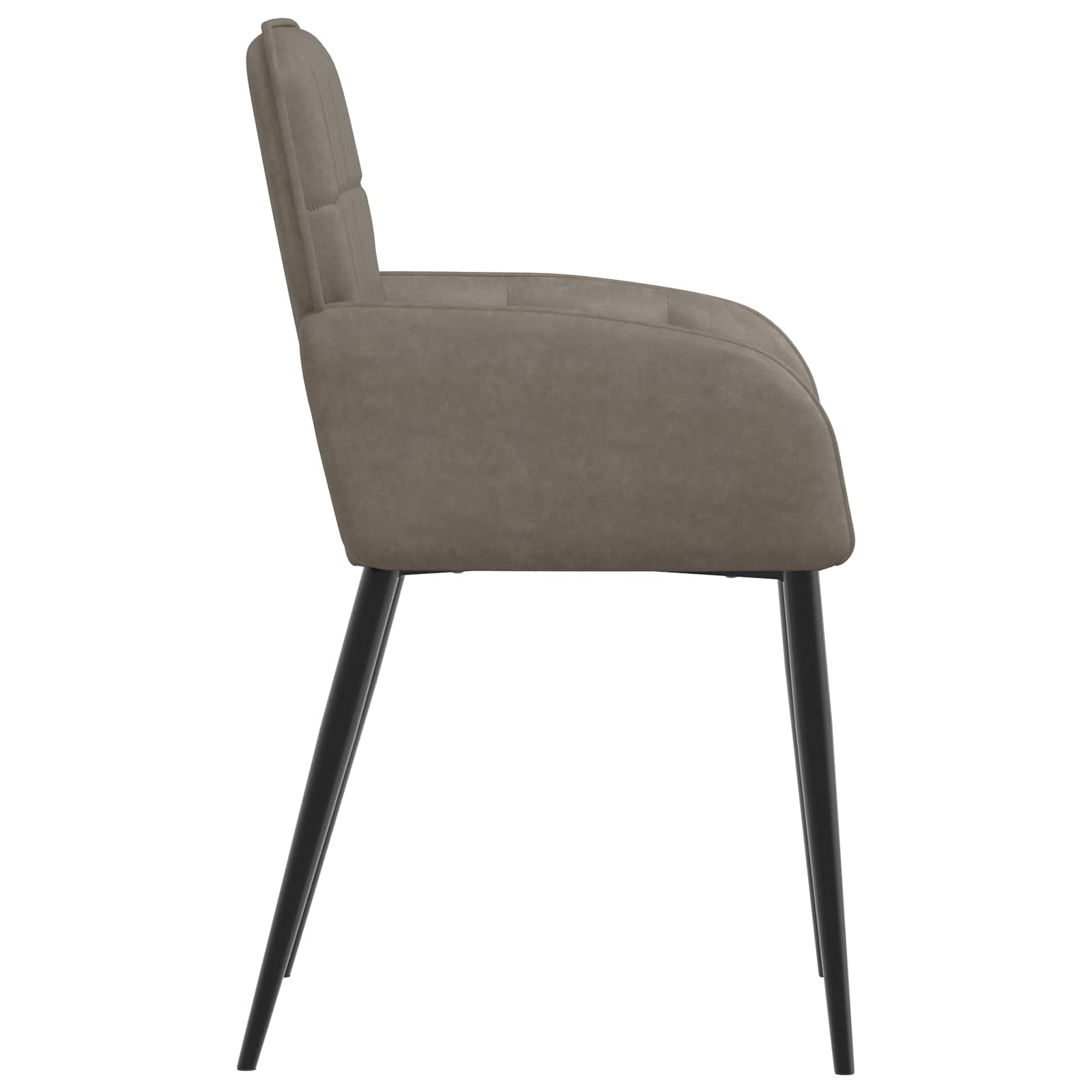 Trpezarijske stolice 4 pcs Umjetna koža Siva 57 x 50 x 85 cm