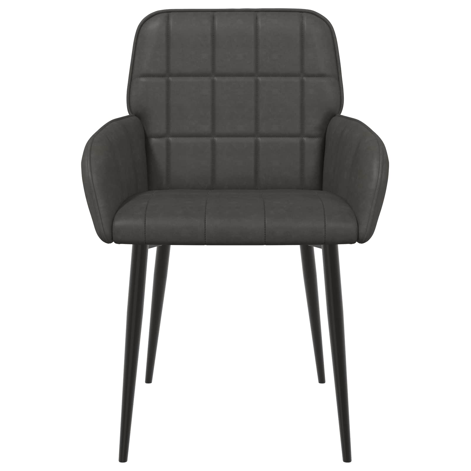 Trpezarijske stolice 6 pcs Umjetna koža Crna 57 x 50 x 85 cm