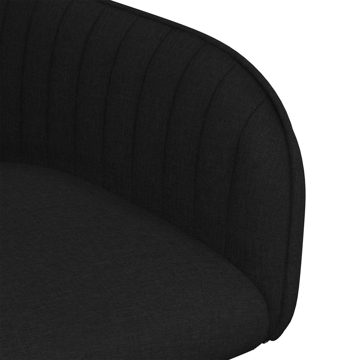 Trpezarijske stolice 4 pcs Tkanina Crna 56,5 x 50 x 87,5 cm