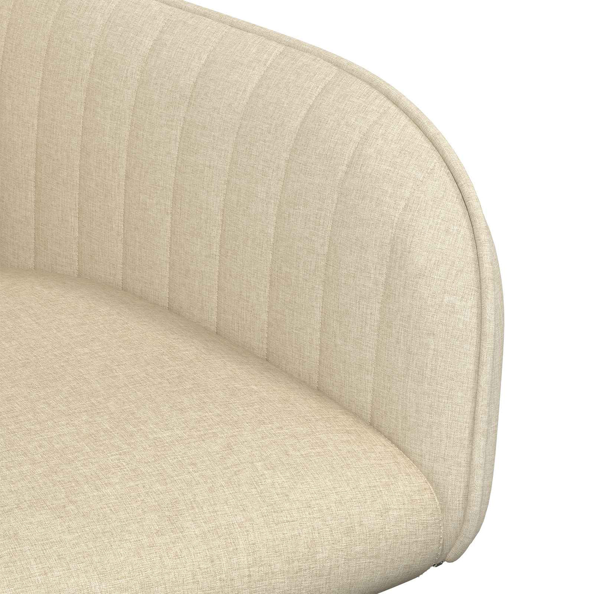 Trpezarijske stolice 4 pcs Tkanina Krem 56,5 x 50 x 87,5 cm