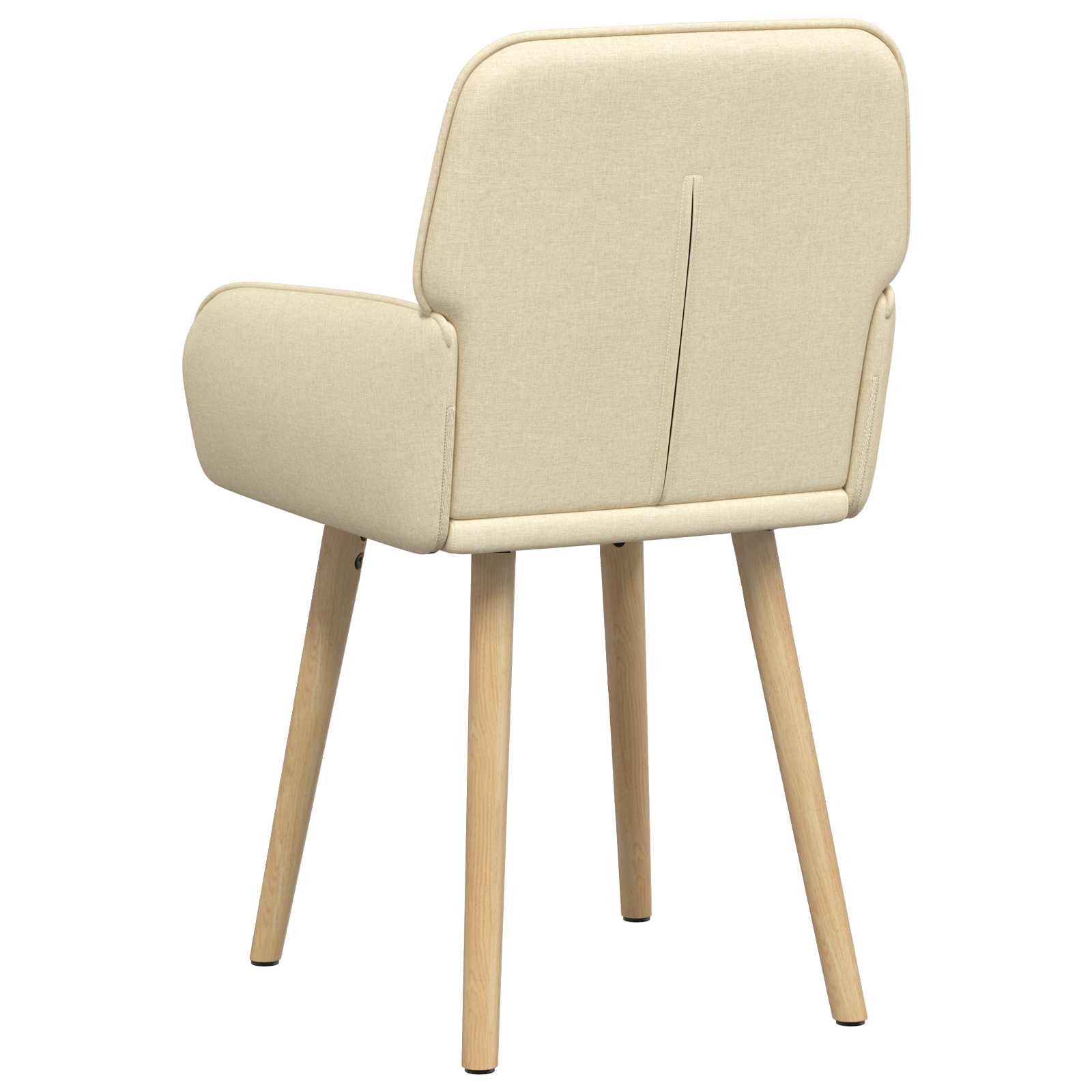 Trpezarijske stolice 4 pcs Tkanina Krem 56,5 x 50 x 87,5 cm