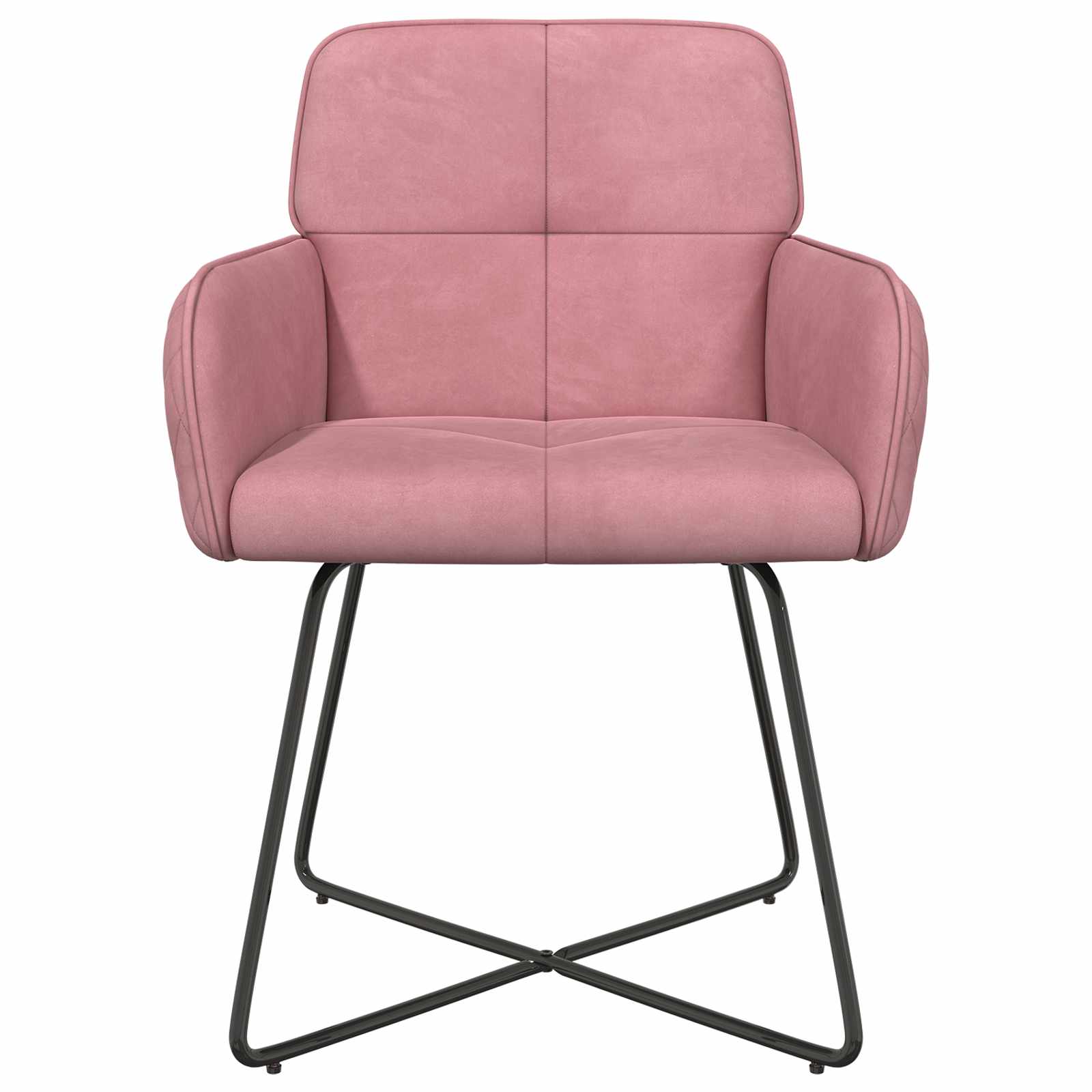 Trpezarijske stolice 4 pcs Baršun Ružičasta 59 x 56,5 x 86 cm