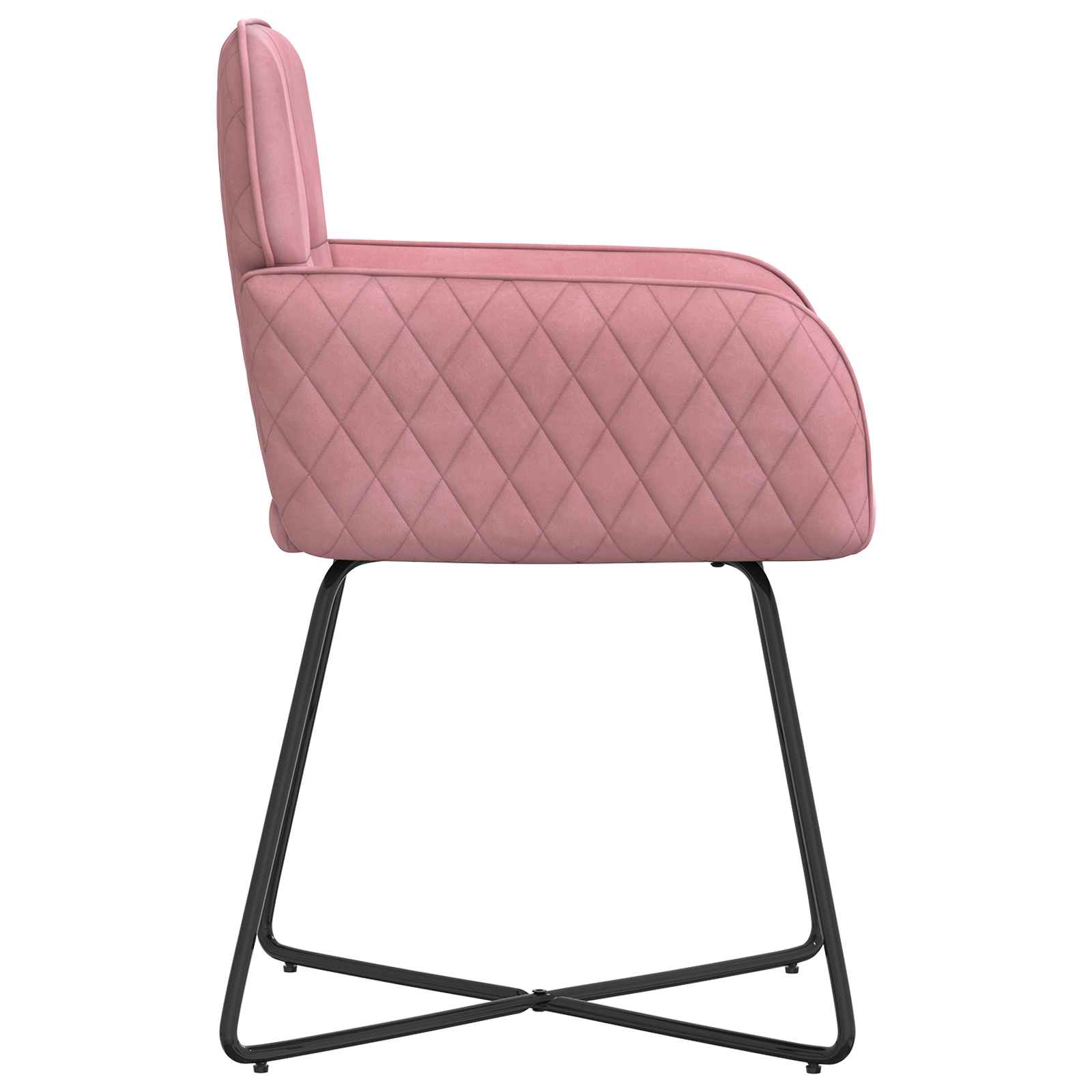Trpezarijske stolice 4 pcs Baršun Ružičasta 59 x 56,5 x 86 cm