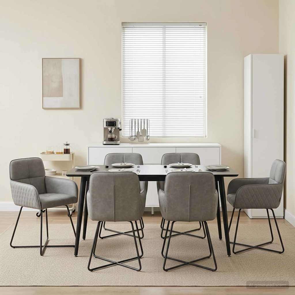 Trpezarijske stolice 6 pcs Baršun Svjetlosiva 59 x 56,5 x 86 cm