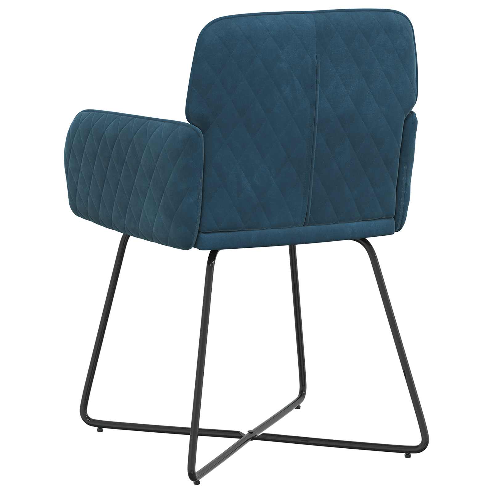 Trpezarijske stolice 6 pcs Baršun Plava 59 x 56,5 x 86 cm