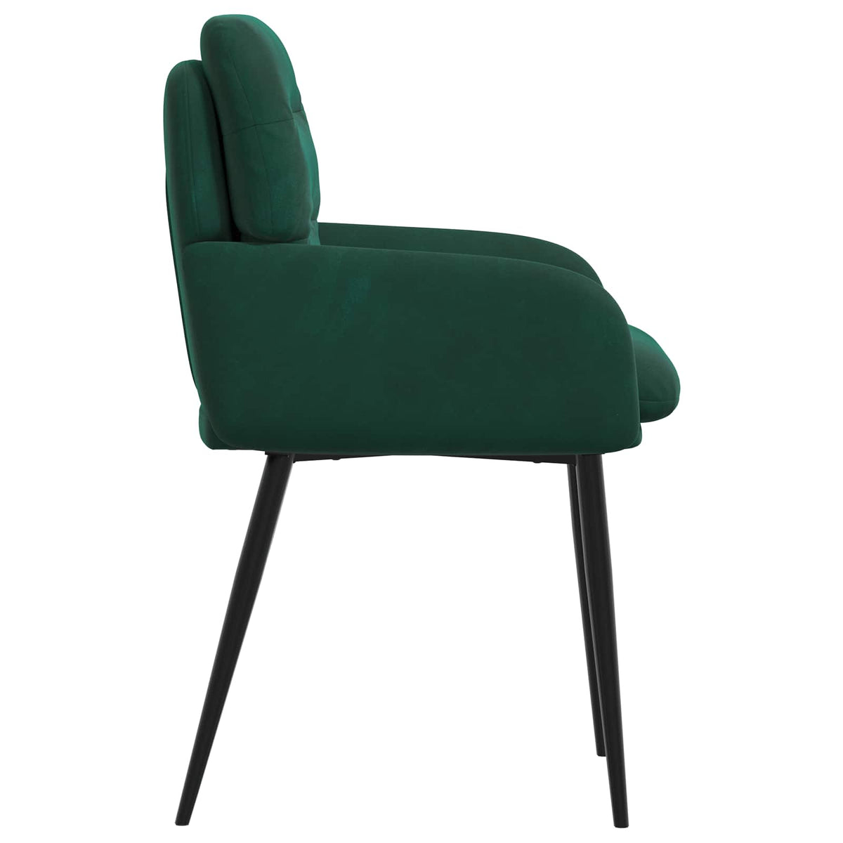 Trpezarijske stolice 4 pcs Baršun Tamnozelena 59 x 59,5 x 90 cm