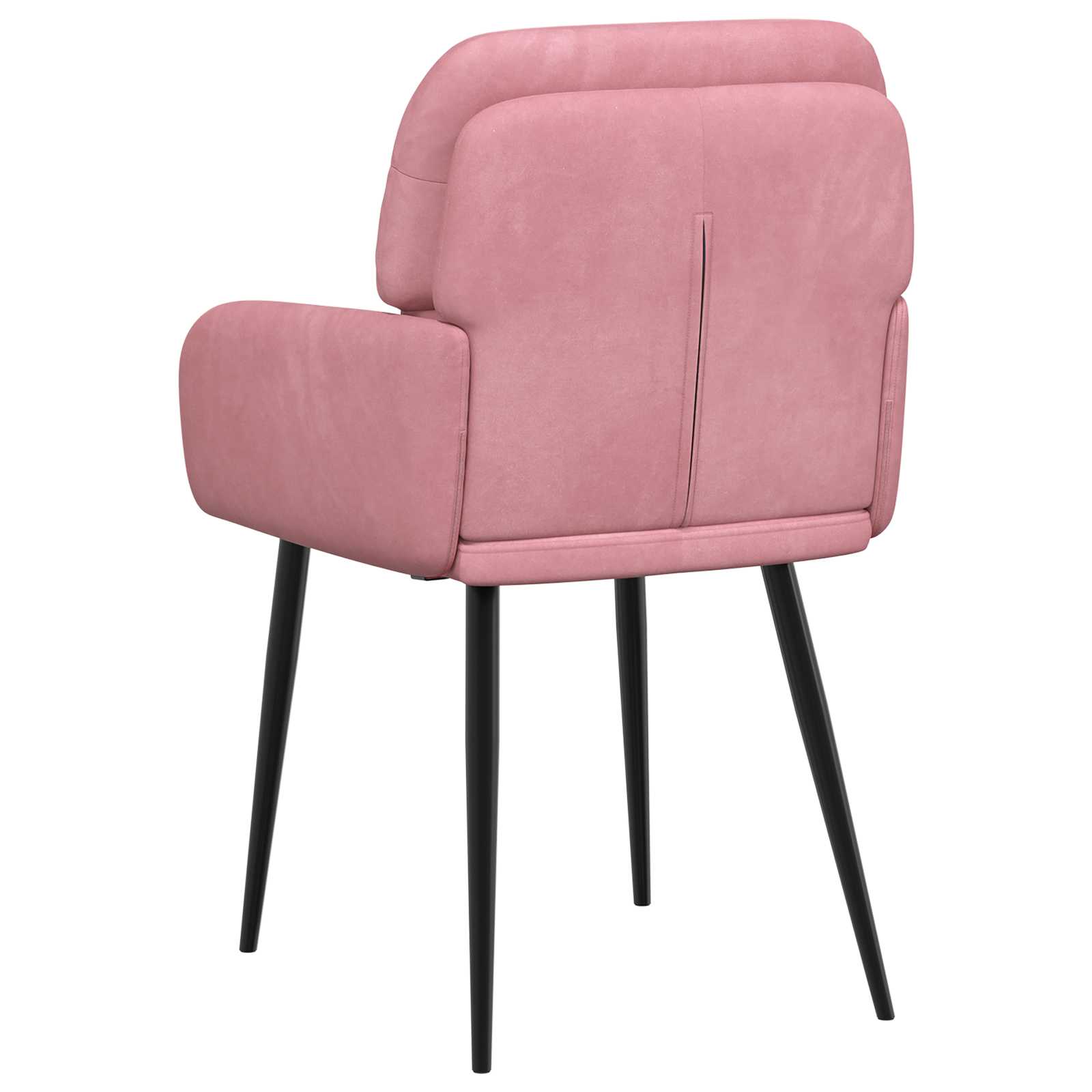 Trpezarijske stolice 4 pcs Baršun Ružičasta 59 x 59,5 x 90 cm