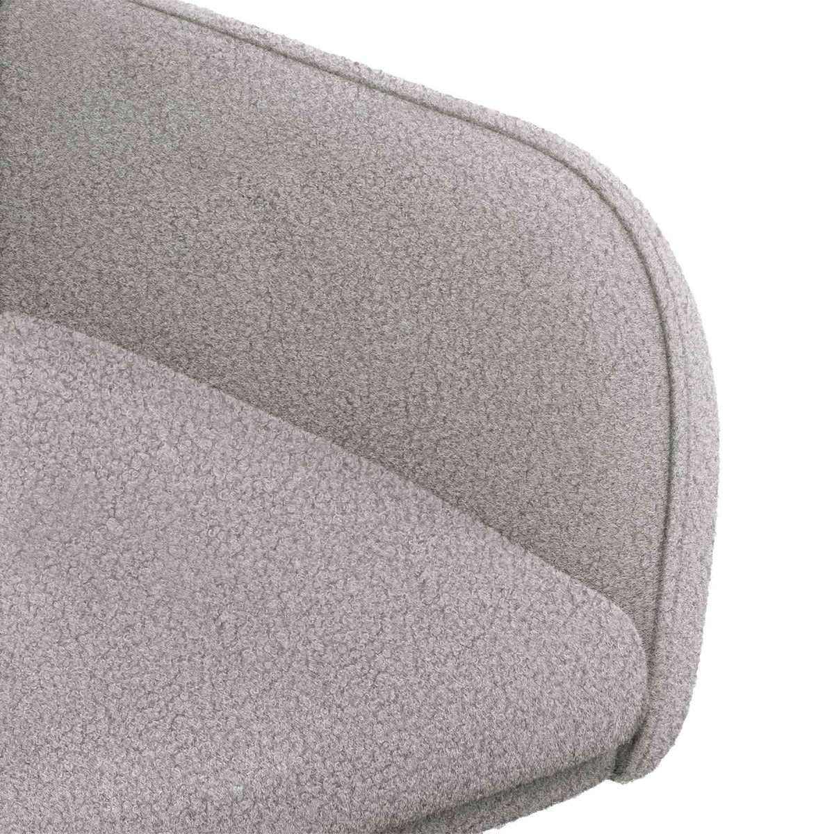 Trpezarijske stolice 4 pcs Bouclé Svjetlosiva 59 x 57 x 85 cm