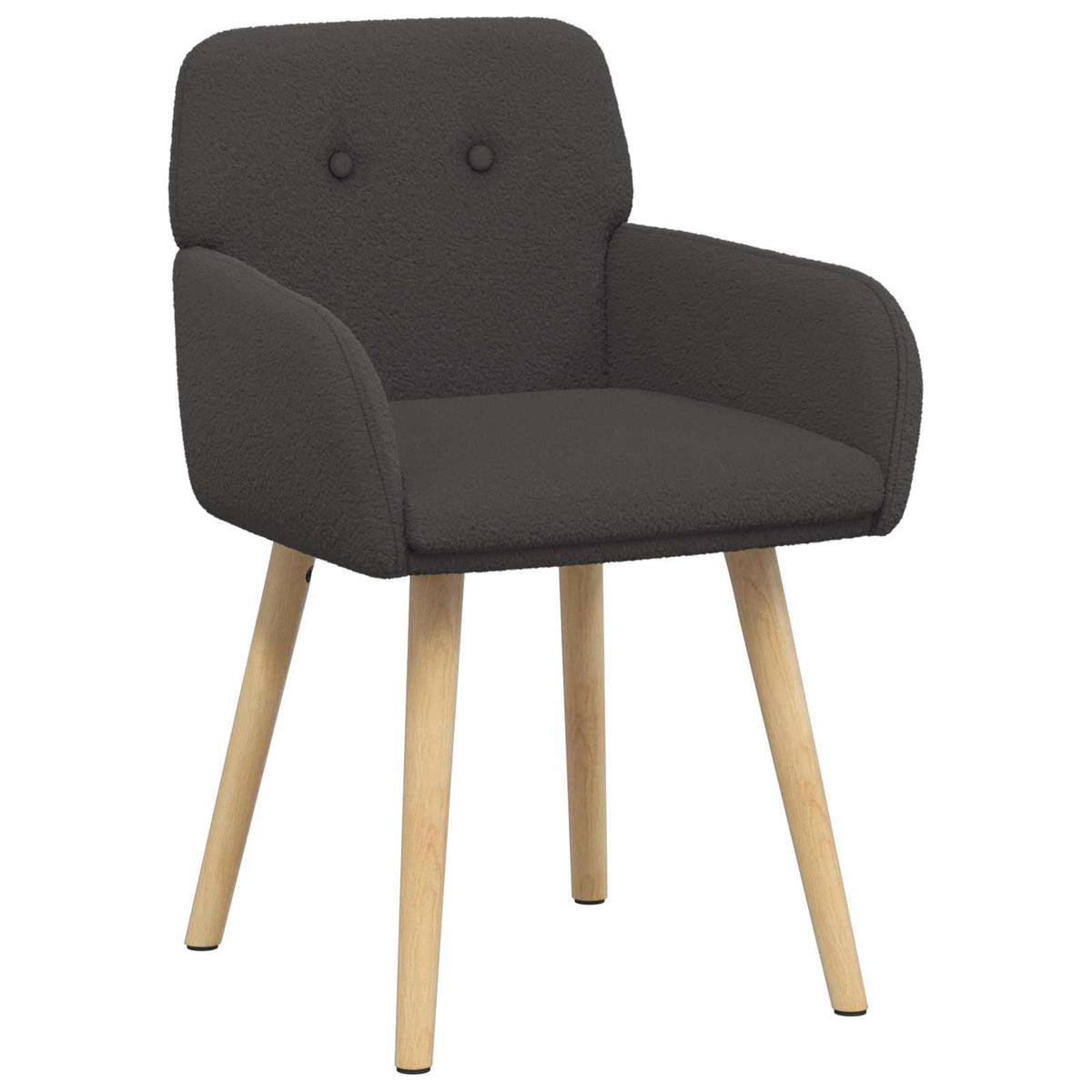 Trpezarijske stolice 4 pcs Bouclé Tamnosiva 59 x 57 x 85 cm