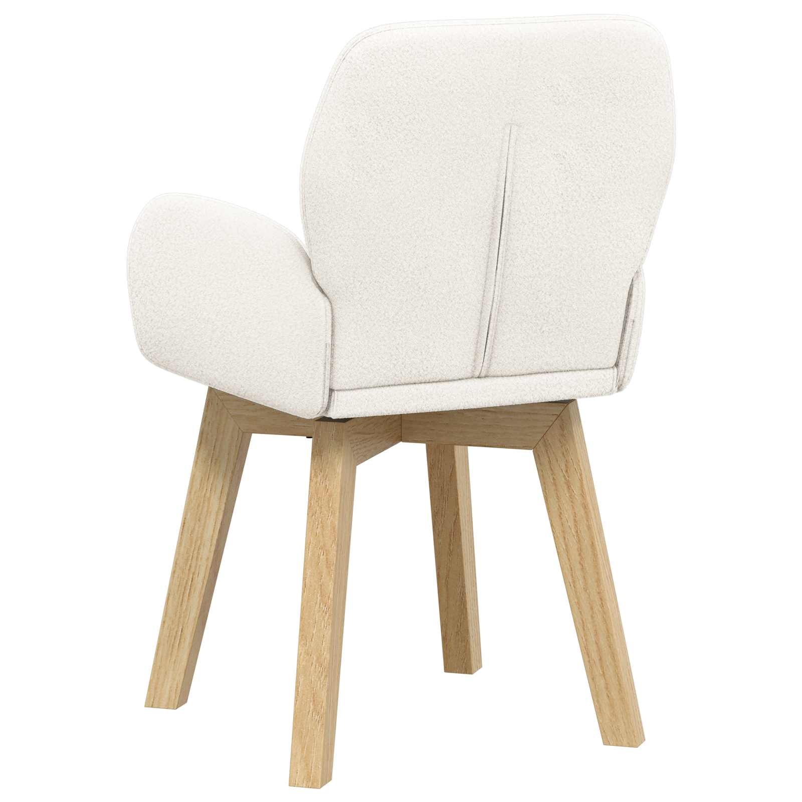 Trpezarijske stolice 6 pcs Bouclé Krem 59 x 57 x 85 cm