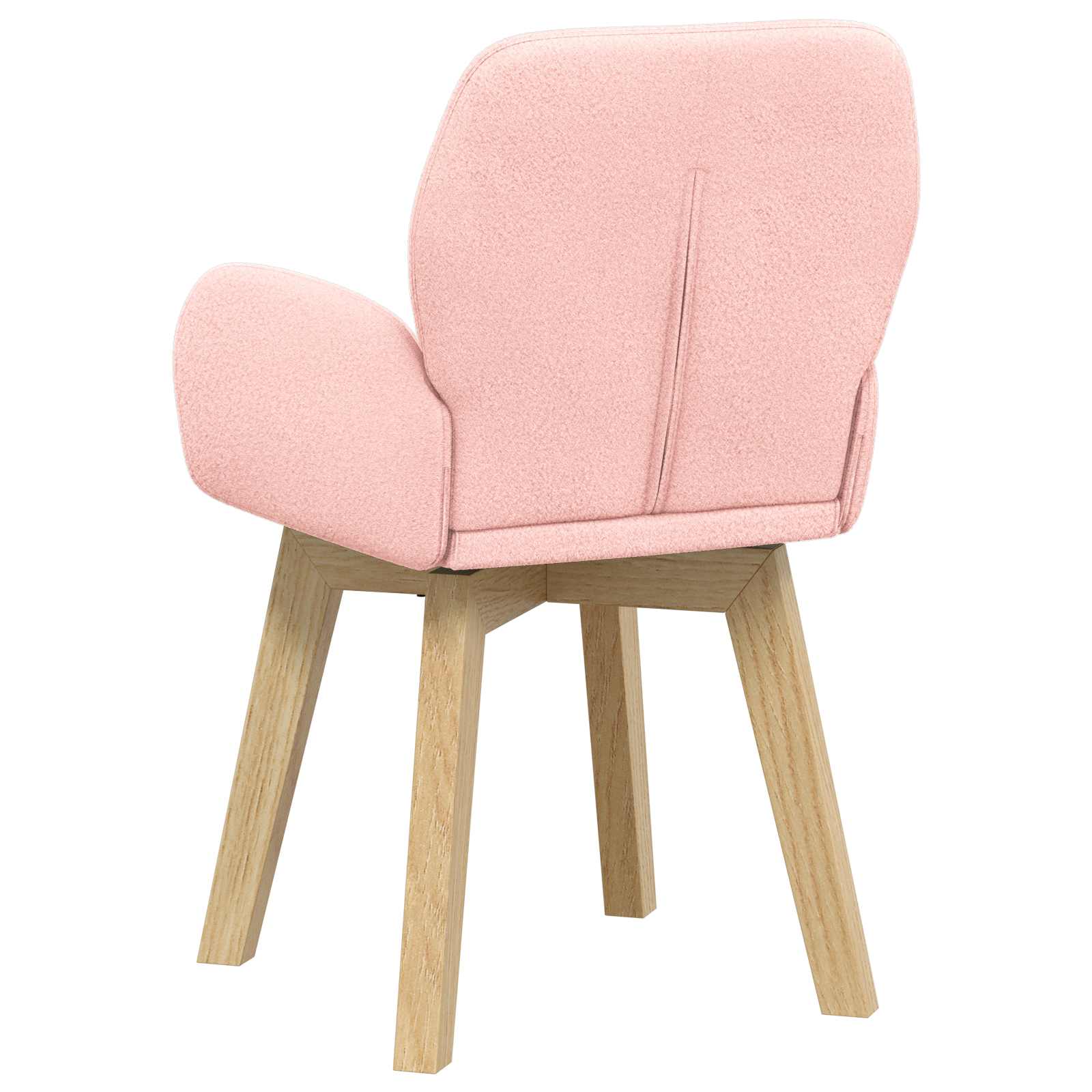 Trpezarijske stolice 6 pcs Bouclé Ružičasta 59 x 57 x 85 cm