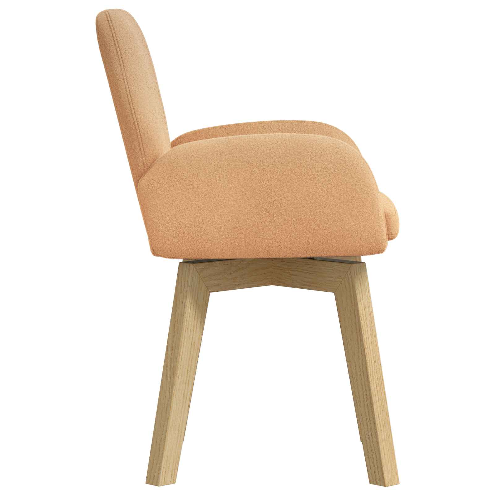 Trpezarijske stolice 6 pcs Bouclé Bež 59 x 57 x 85 cm