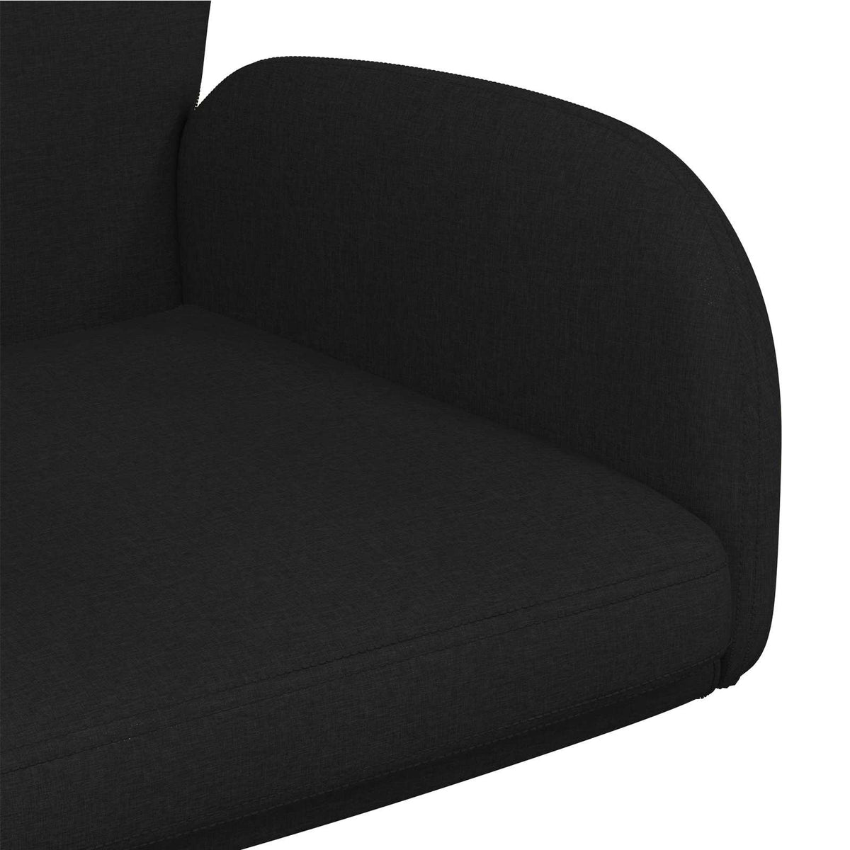 Okretne radne stolice 2 kom. 54 x 58 x 90 cm Crna Tkanina