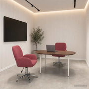 Okretne radne stolice 2 kom. 54 x 58 x 90 cm Vinska crvena