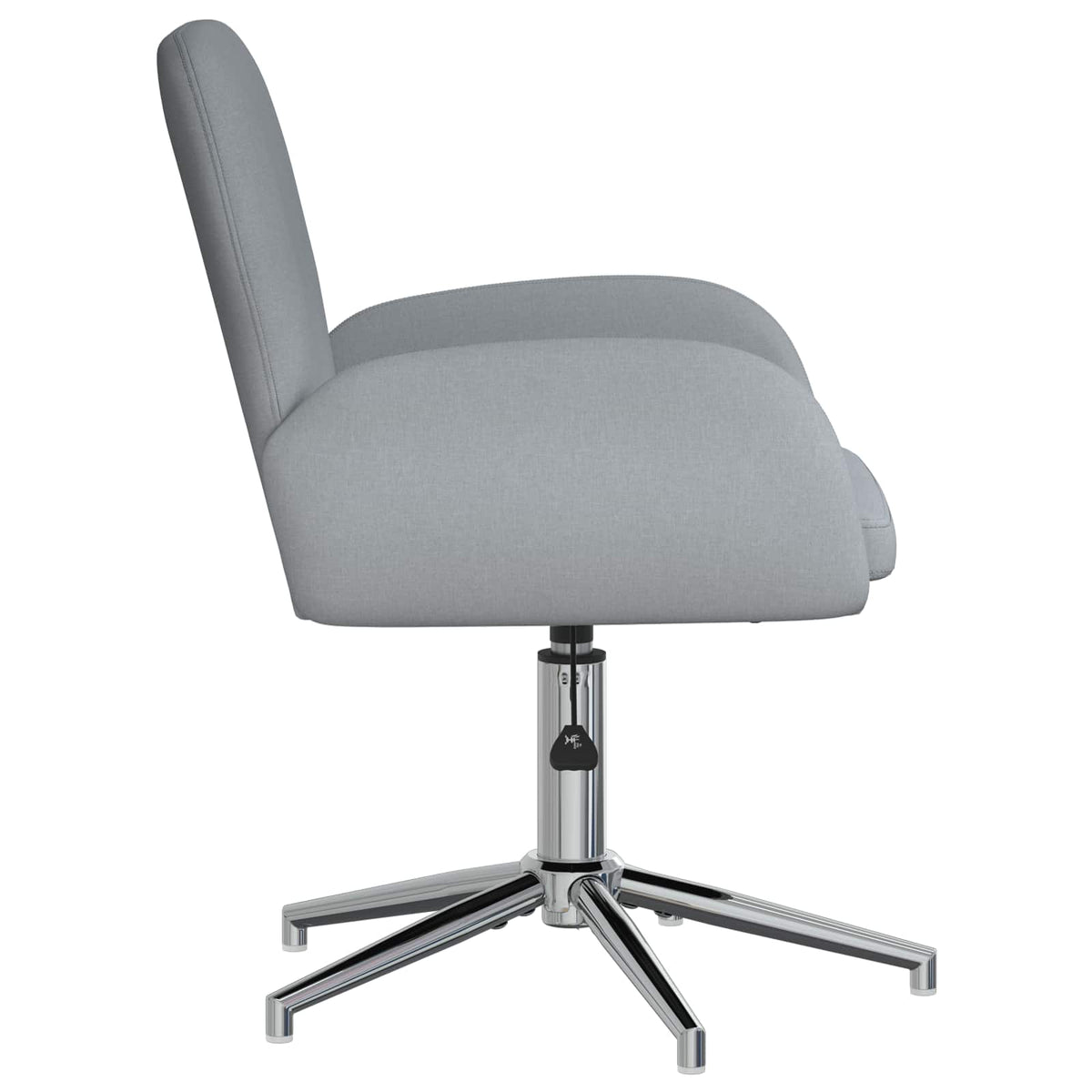 Okretne radne stolice 6 kom. 54 x 58 x 90 cm Svjetlosiva