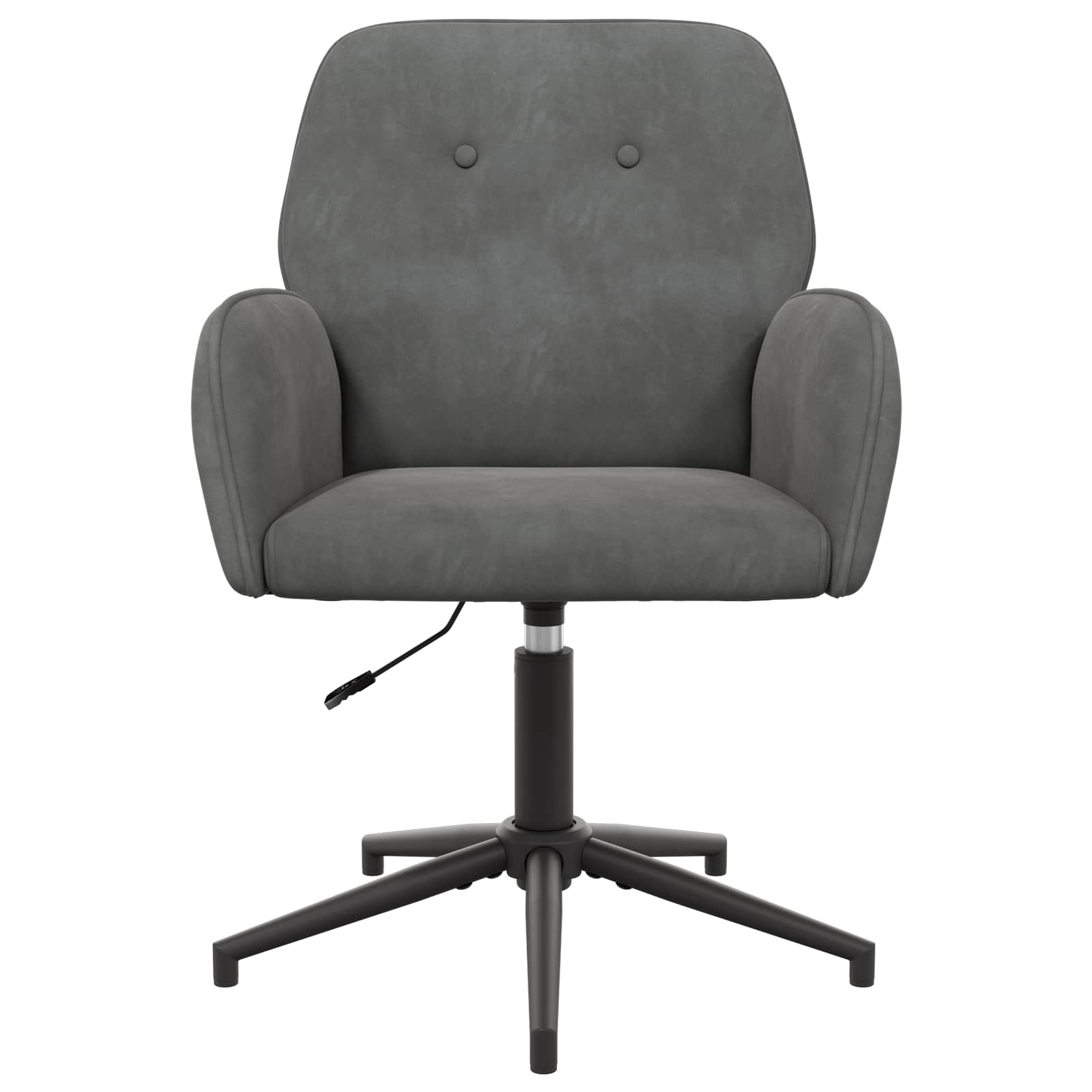 Okretne radne stolice 2 kom. 54 x 55 x 90 cm Tamnosiva Baršun