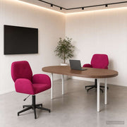 Okretne radne stolice 2 kom. 54 x 55 x 90 cm Vinska crvena
