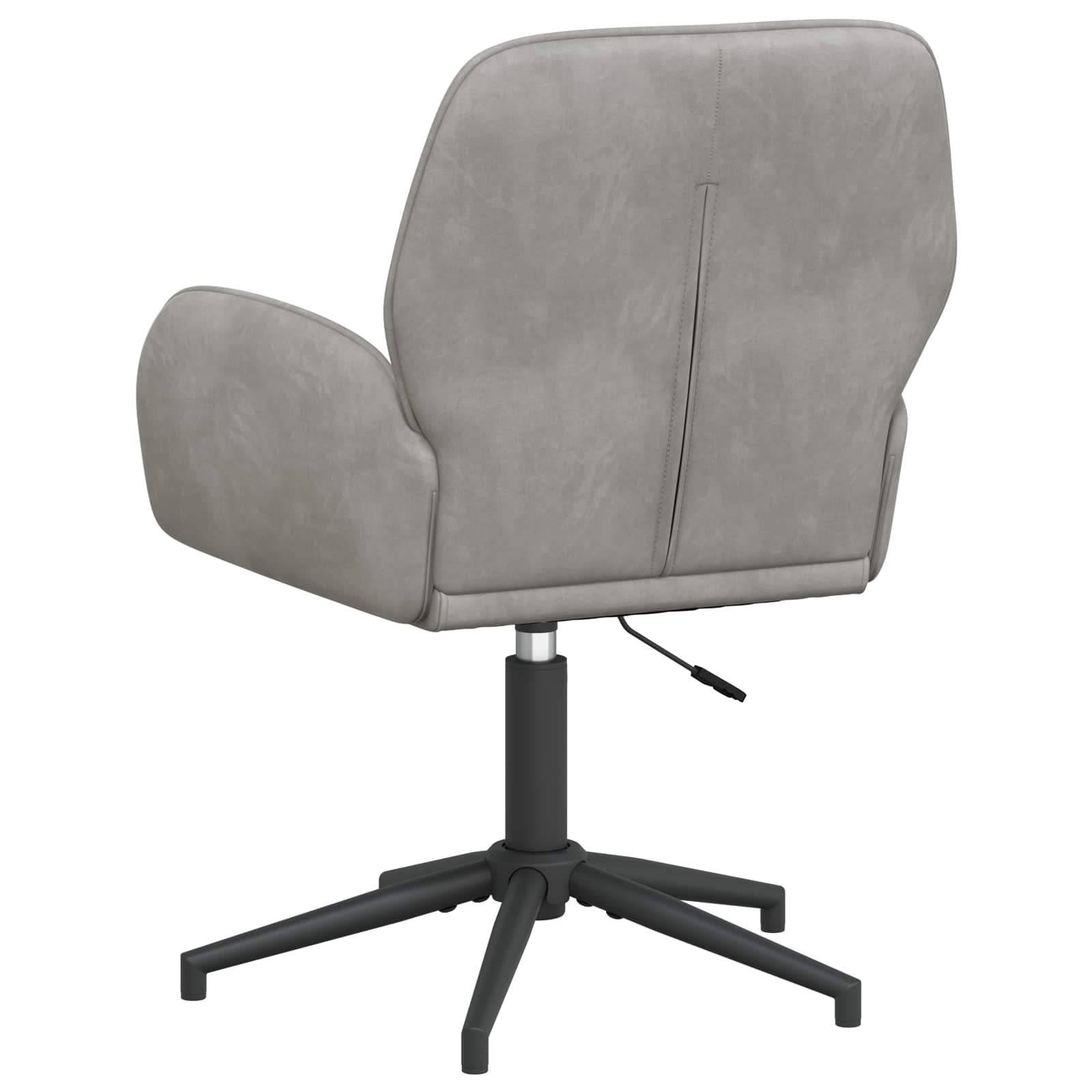 Okretne radne stolice 4 kom. 54 x 55 x 90 cm Svjetlosiva Baršun