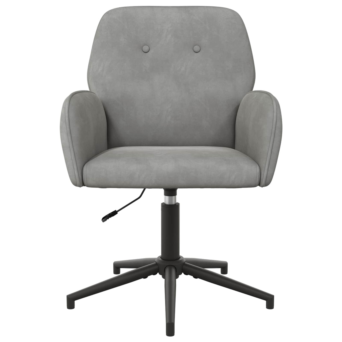Okretne radne stolice 4 kom. 54 x 55 x 90 cm Svjetlosiva Baršun