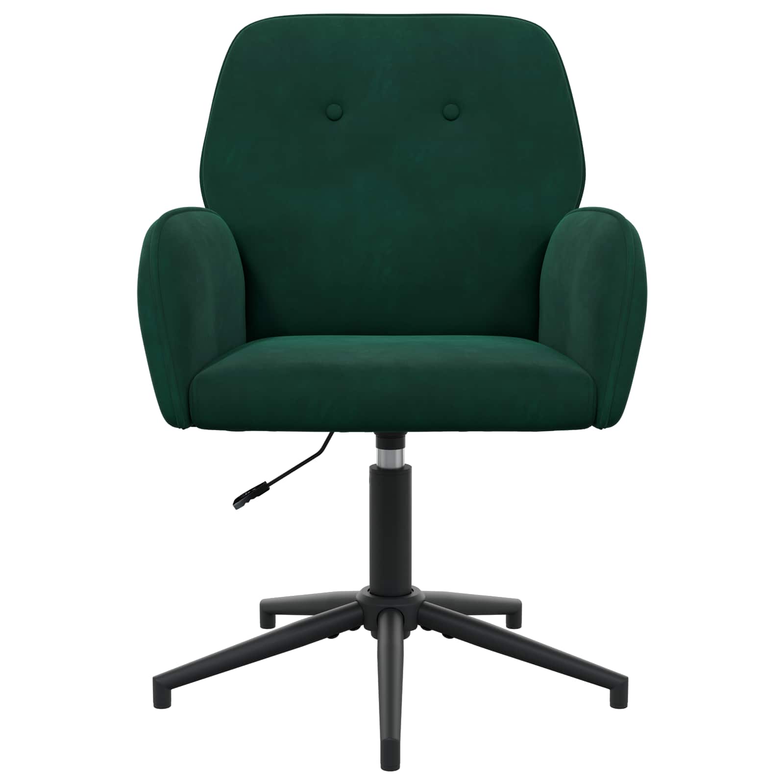 Okretne radne stolice 4 kom. 54 x 55 x 90 cm Tamnozelena Baršun