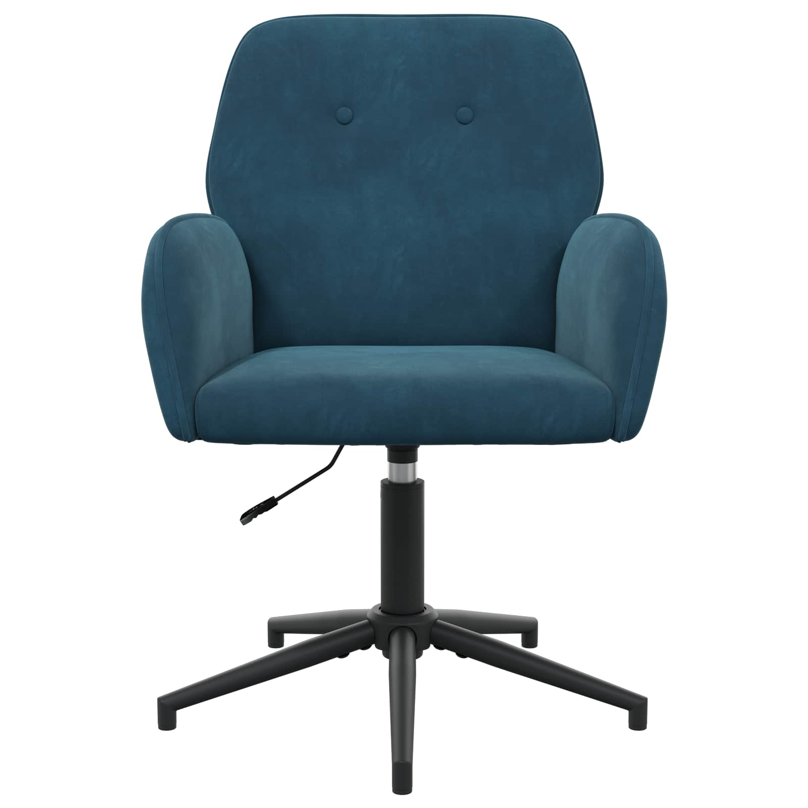 Okretne radne stolice 4 kom. 54 x 55 x 90 cm Plava Baršun