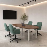 Okretne radne stolice 4 kom. 54 x 55 x 90 cm Morska zelena