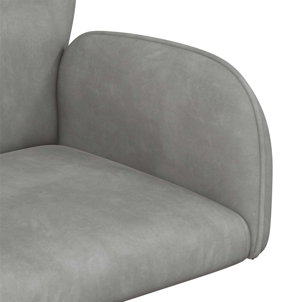 Okretne radne stolice 6 kom. 54 x 55 x 90 cm Svjetlosiva Baršun
