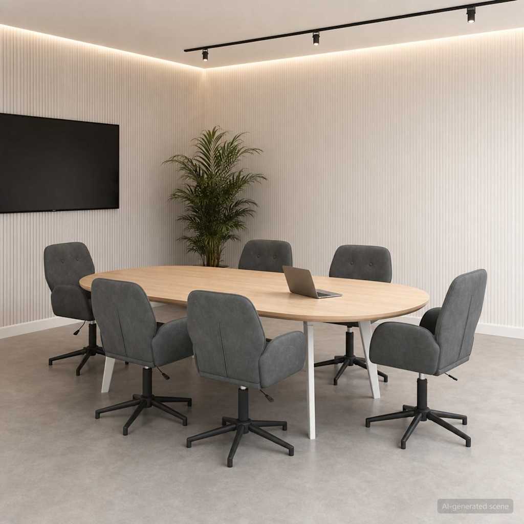 Okretne radne stolice 6 kom. 54 x 55 x 90 cm Tamnosiva Baršun