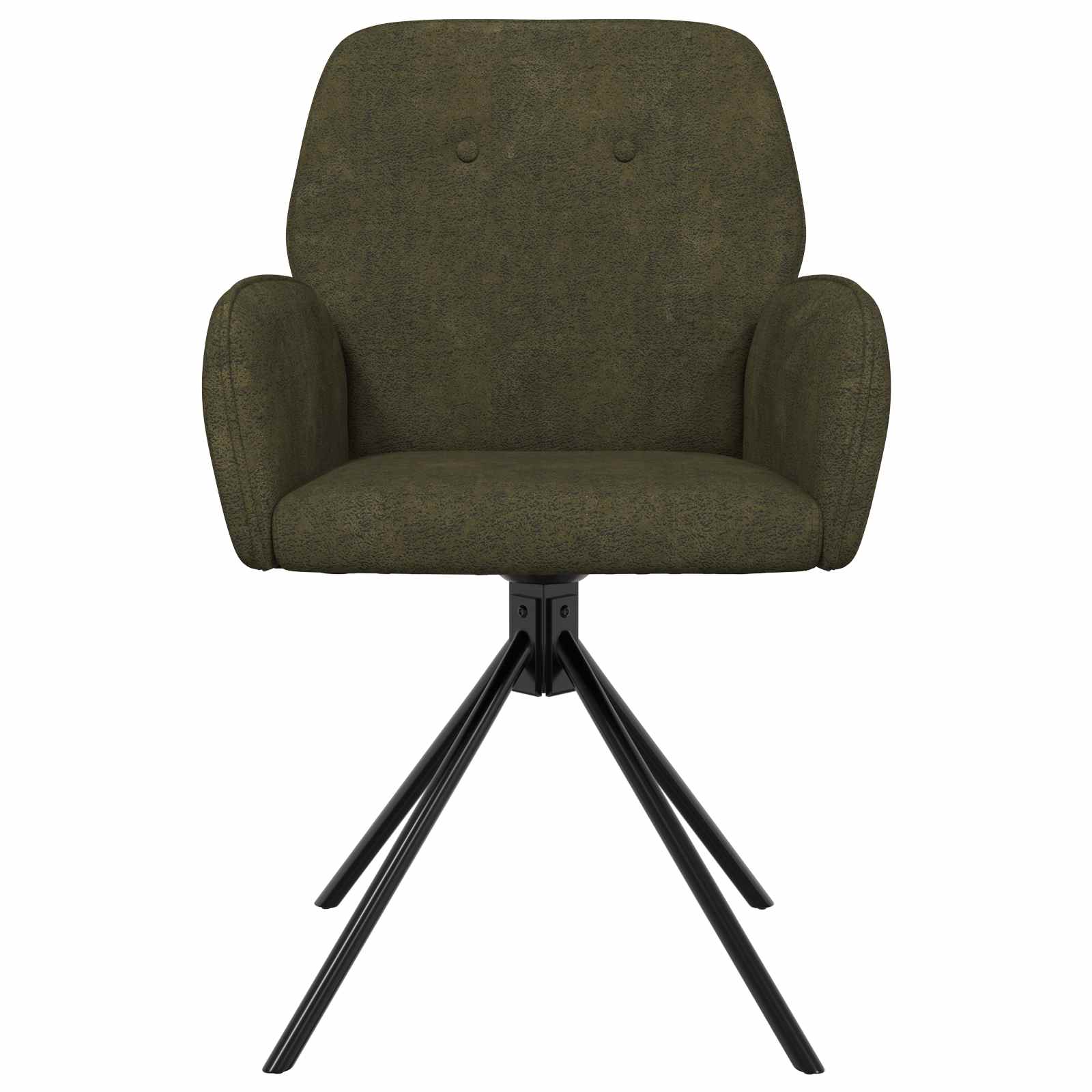 Okretne blagovaonske stolice 4 pcs Umetnička suknja koža