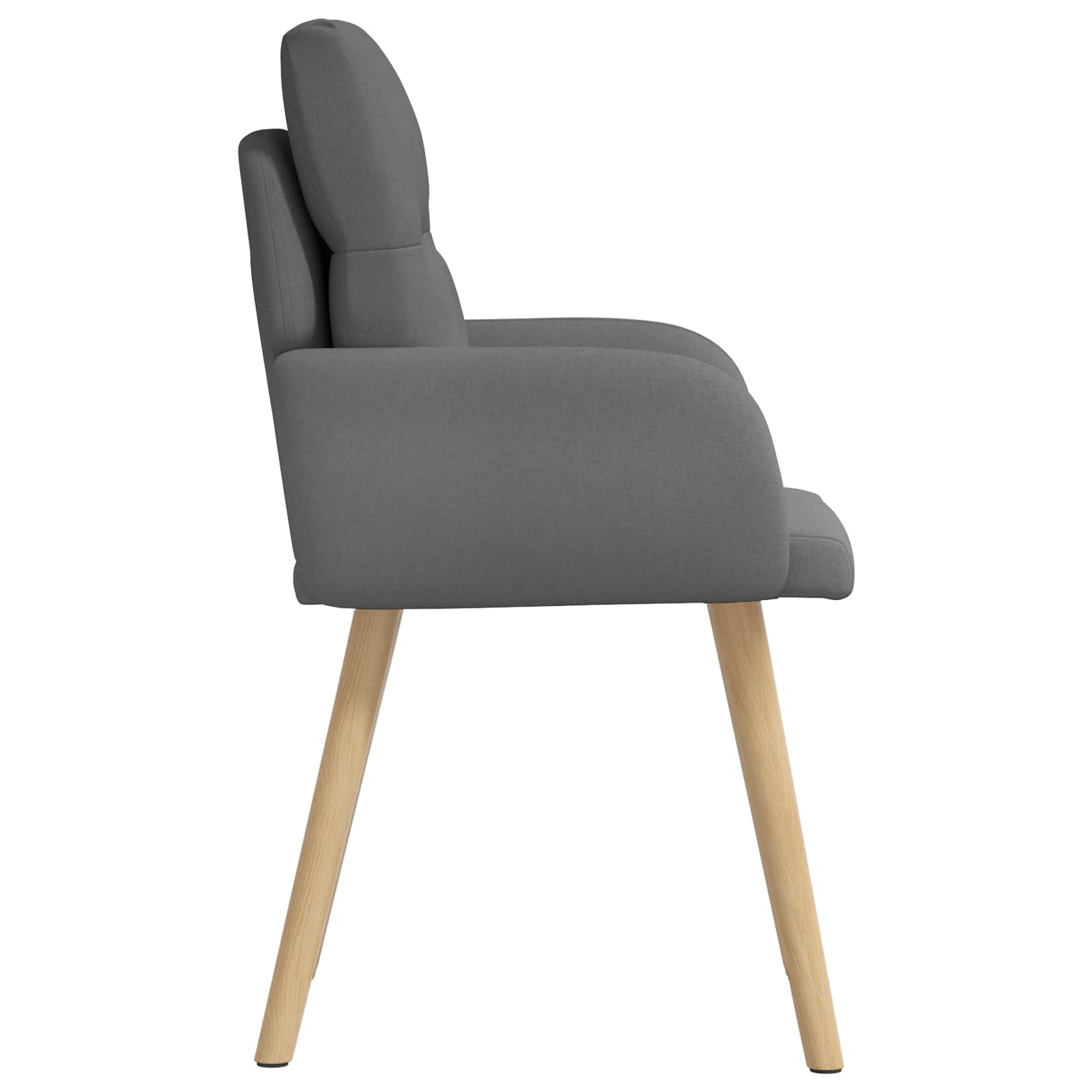 Trpezarijske stolice 4 pcs Tkanina Tamnosiva 60 x 56 x 96 cm