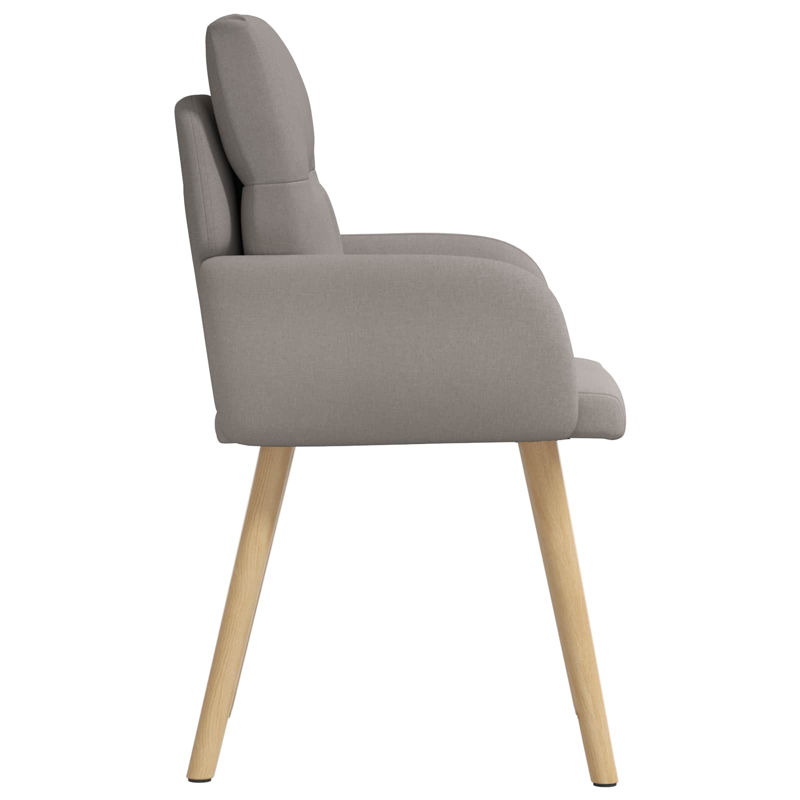 Trpezarijske stolice 4 pcs Tkanina Sivosmeđa 60 x 56 x 96 cm