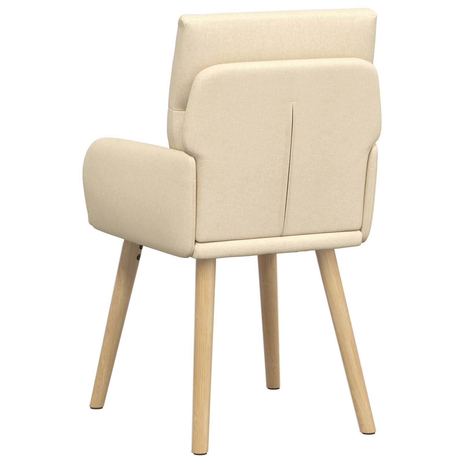 Trpezarijske stolice 4 pcs Tkanina Krem 60 x 56 x 96 cm