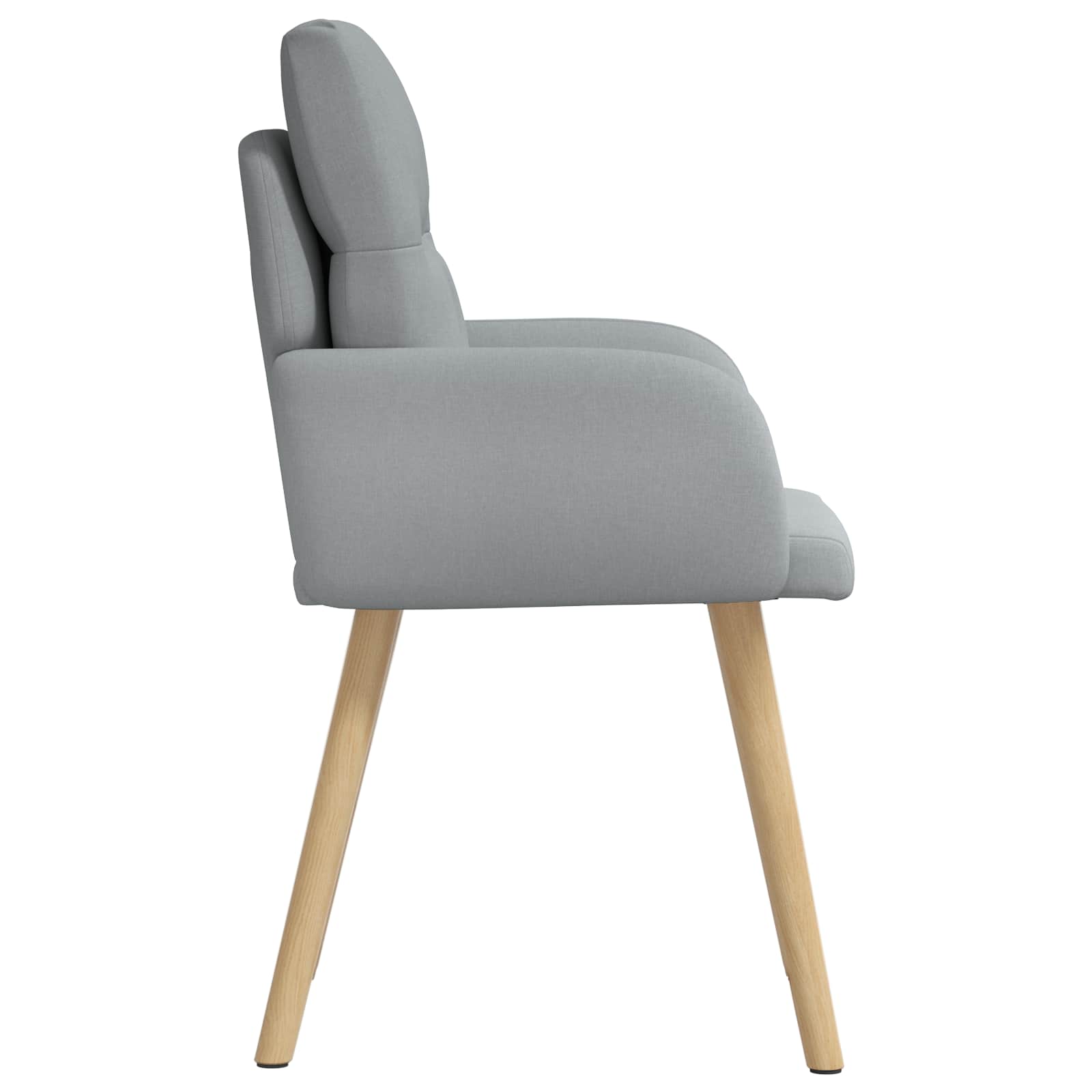 Trpezarijske stolice 6 pcs Tkanina Svjetlosiva 60 x 56 x 96 cm