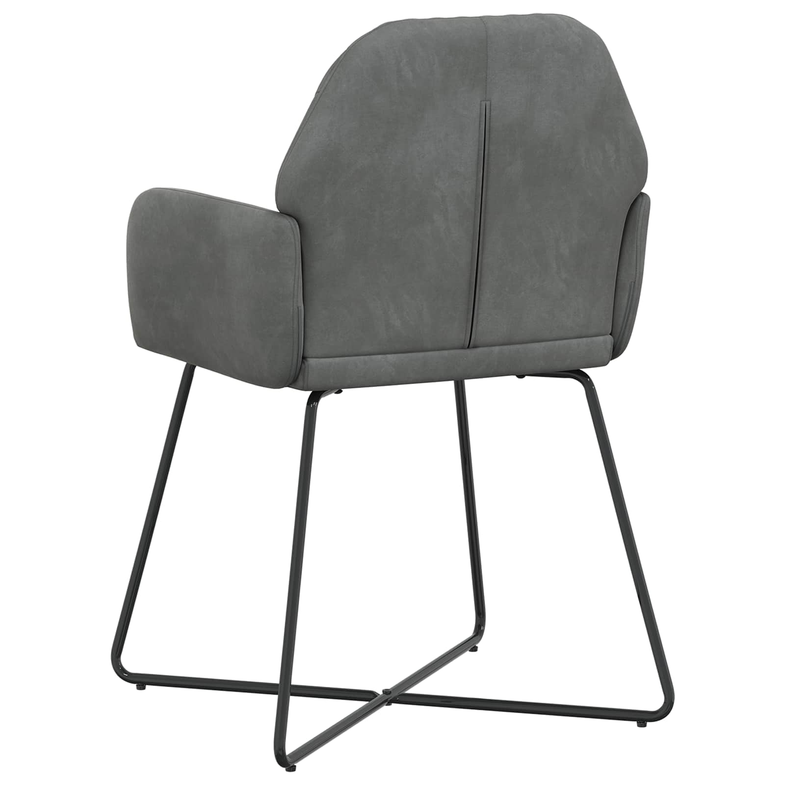 Trpezarijske stolice 4 pcs Baršun Tamnosiva 55 x 50 x 84 cm