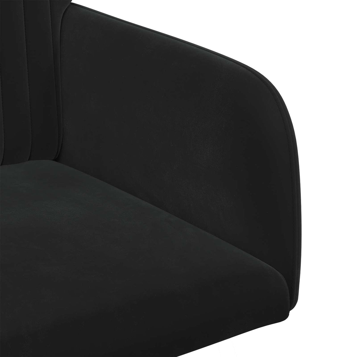 Trpezarijske stolice 6 pcs Baršun Crna 55 x 50 x 84 cm