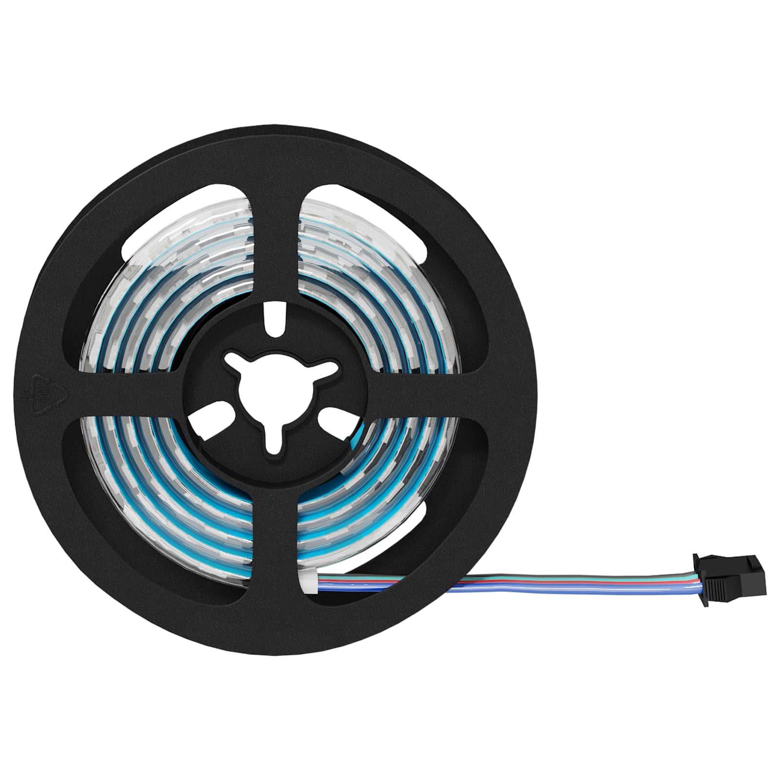 LED traka 2 pcs Crna i prozirna 900 mm Bakar i plastika